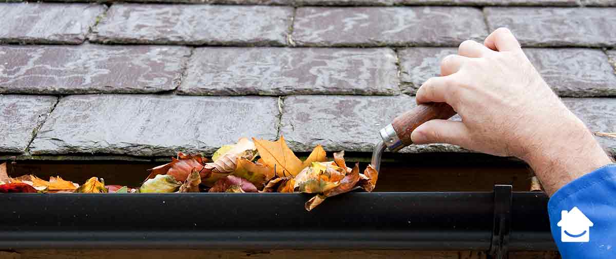 Preparing for heavy rain - clear your guttering