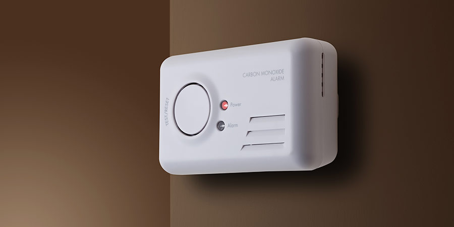 Get an audible carbon monoxide alarm/detector